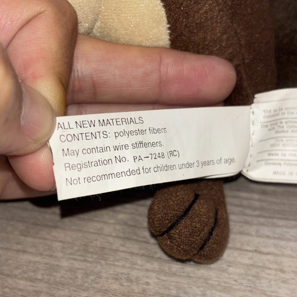 Vintage 1998 LOONEY TUNES Taz Tasmanian Devil Sitting Arms Up Plush Stuffed 9" - Picture 11 of 11